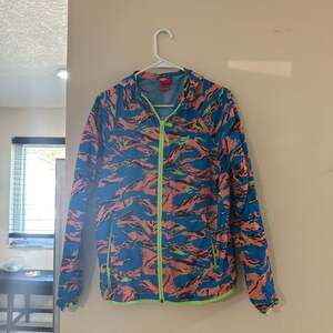 Nike Sportswear Windrunner Tiger Camo Hooded Windbreaker Jacket